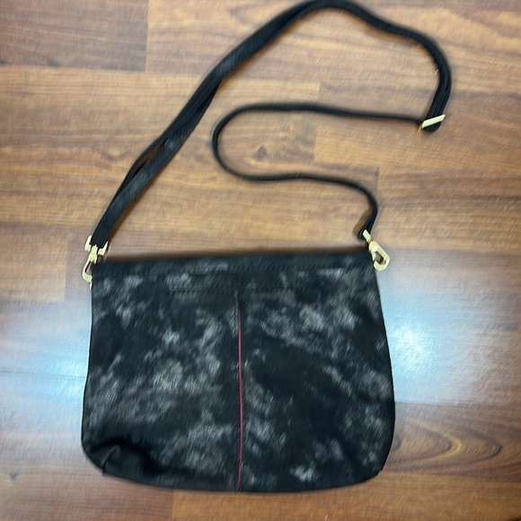 Hammitt  Brown Suede Crossbody Gold Tone Hardware Red Interior EUC - Picture 3 of 16